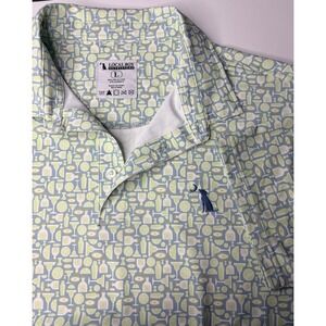 Local Boy Outfitters Men's Large Golf Polo Cocktail Print Performance Shirt